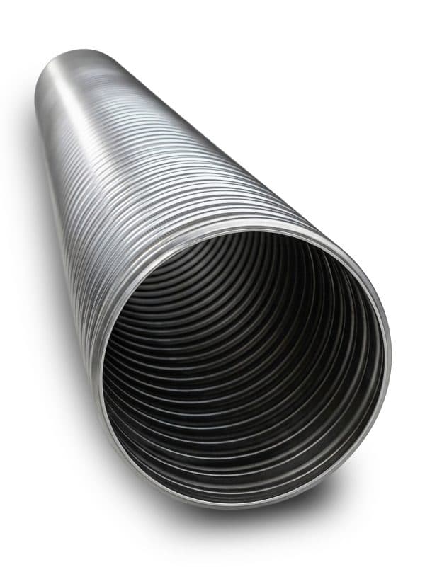 Tub Flexibil din Inox cu Perete Dublu FLAMEX Ø 200 mm – Lungime 2m, Rezistent până la +700°C