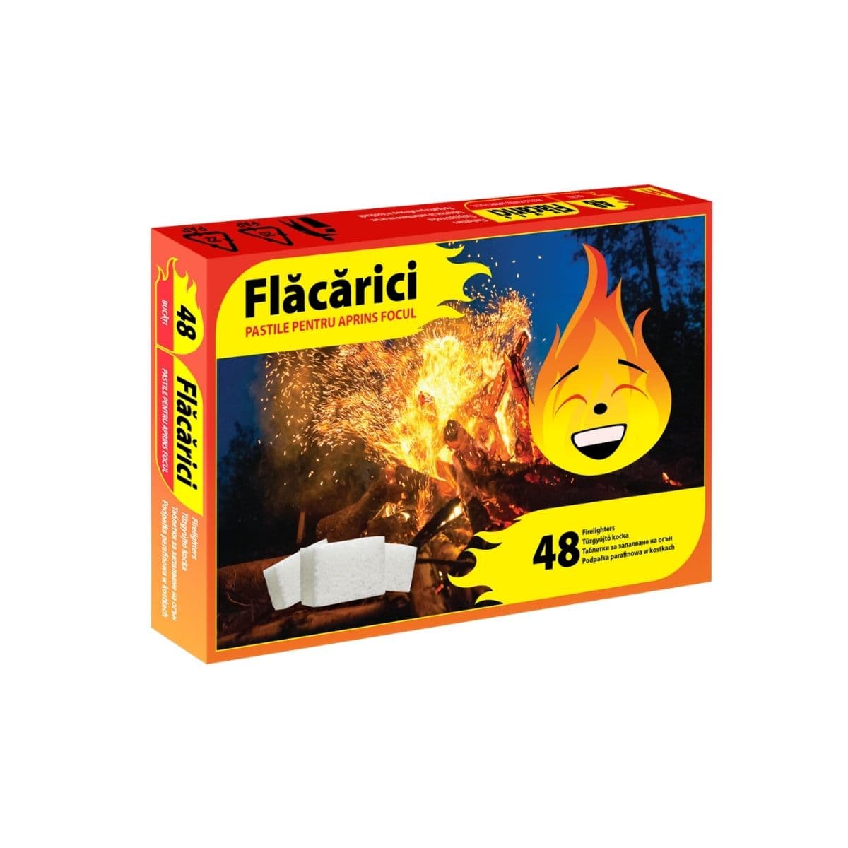 Pastile pentru aprins focul Flăcărici / 48 cuburi