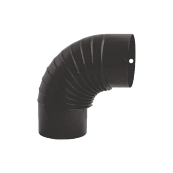 Cot sobă emailat negru mat 0,4mm / ø 120mm
