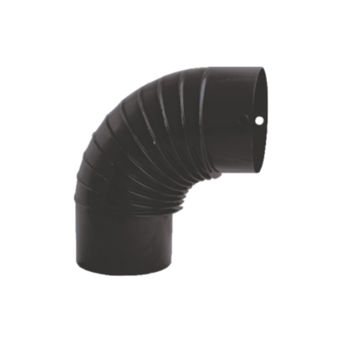 Cot sobă emailat negru mat 0,4mm / ø 120mm