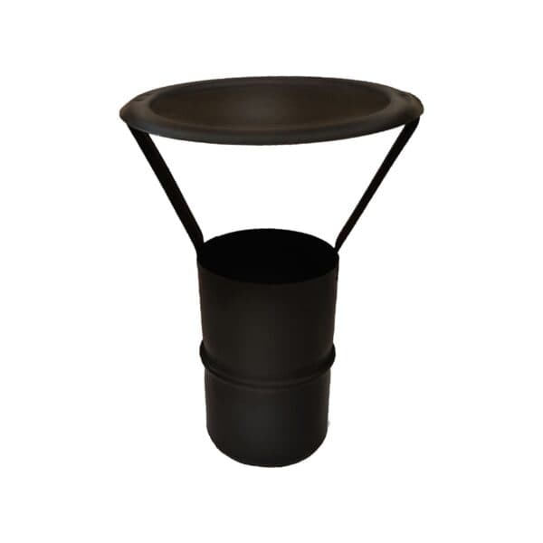 Pălarie protecție tip chinez pentru tub centrale, sobe, șeminee / peleți / 80mm Ø