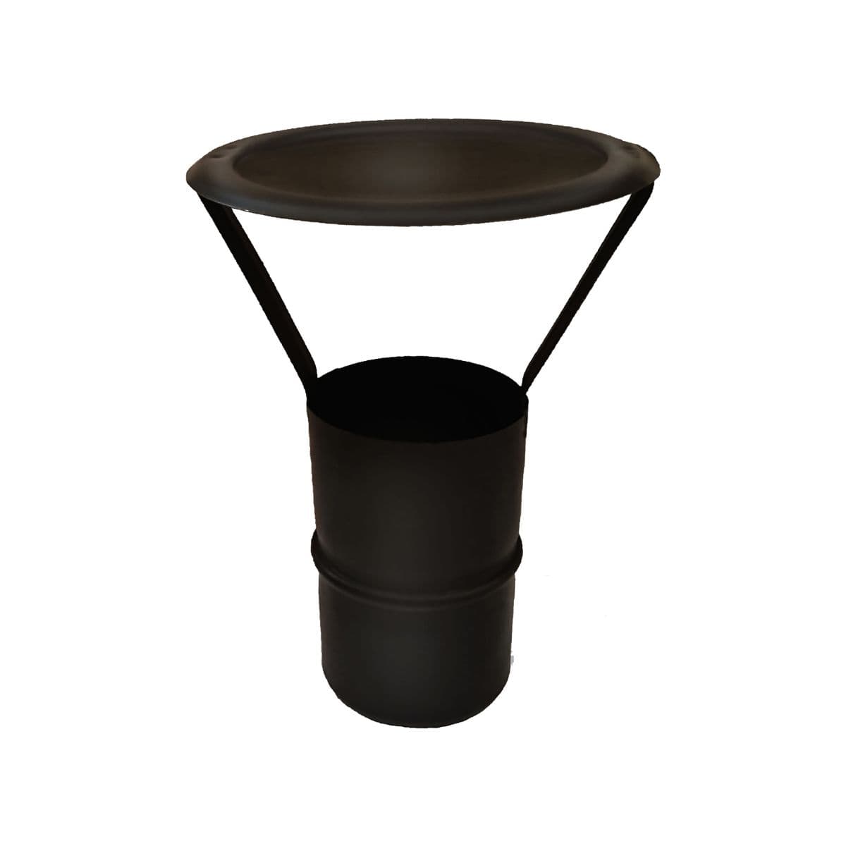 Pălarie protecție tip chinez pentru tub centrale, sobe, șeminee / peleți / 80mm Ø
