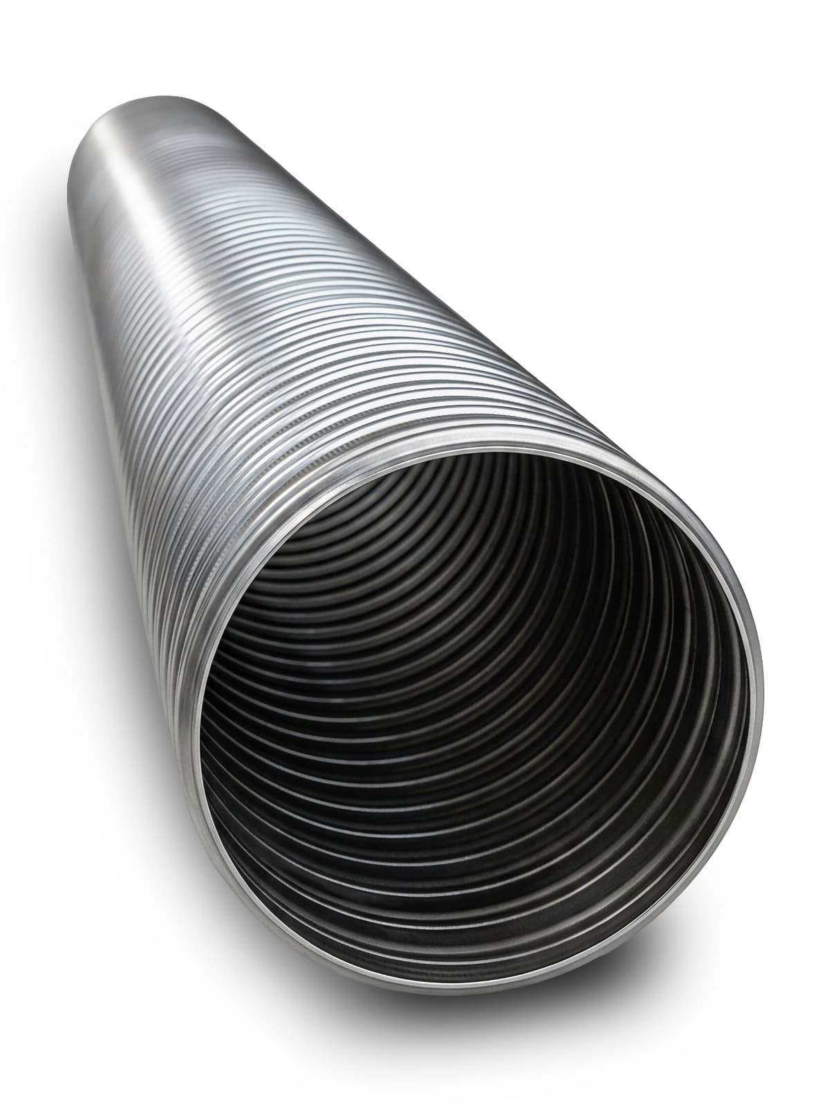 Tub Flexibil din Inox cu Perete Dublu FLAMEX Ø 200 mm – Lungime 2m, Rezistent până la +700°C